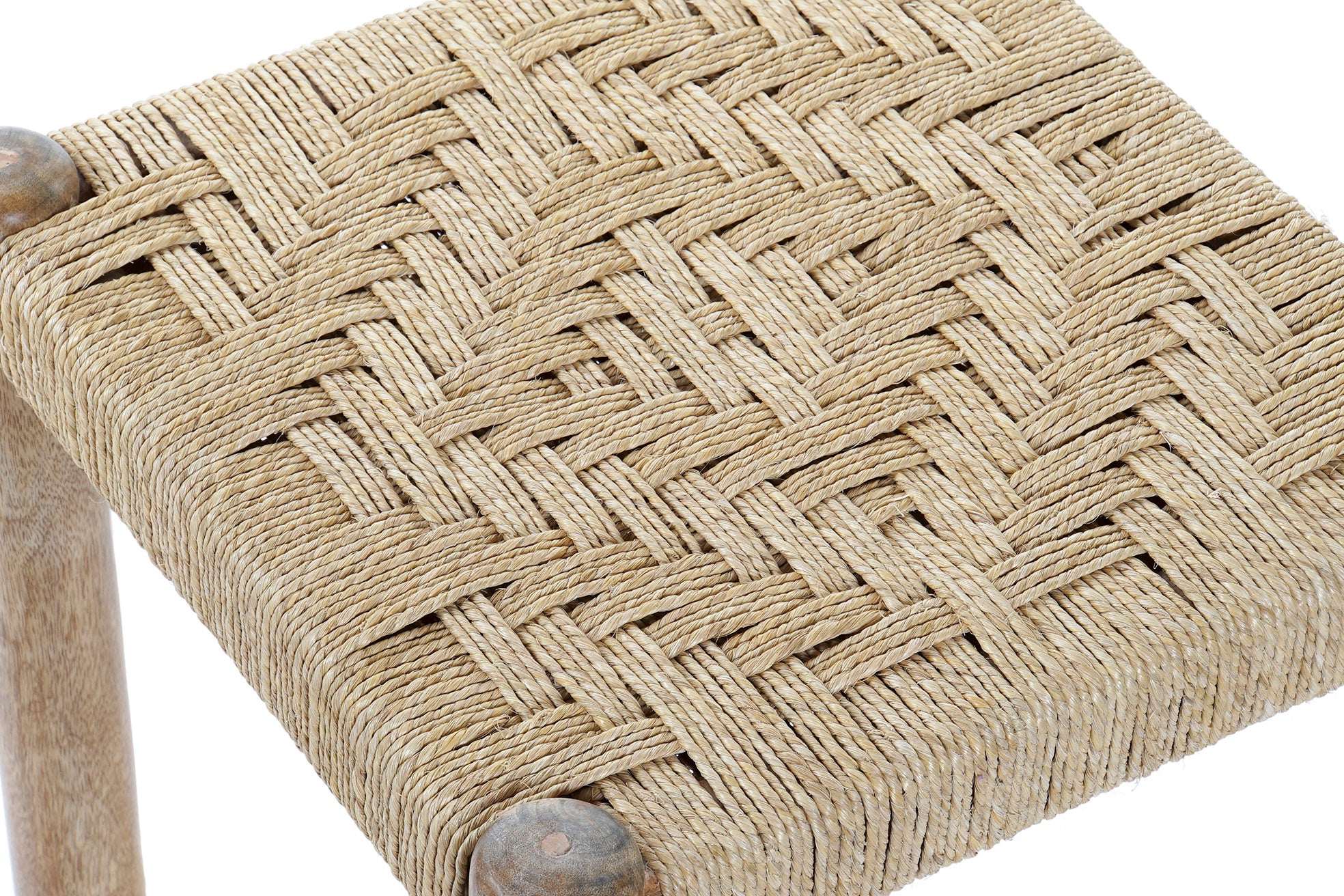 REPOSAPIES MANGO CUERDA 40,5X40,5X41 TRENZADO - Imagen 2