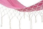 HAMACA POLIESTER ALGODON 255X80X28 FLECOS ROSA - Imagen 5