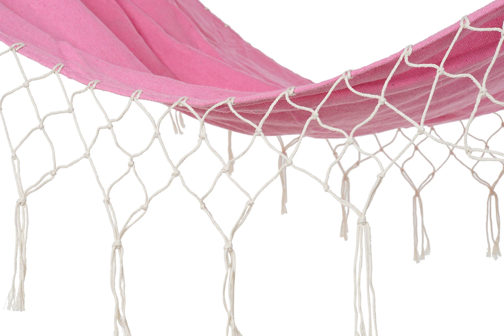 HAMACA POLIESTER ALGODON 255X80X28 FLECOS ROSA - Imagen 5