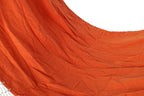 HAMACA POLIESTER ALGODON 255X80X28 FLECOS NARANJA - Imagen 2