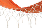 HAMACA POLIESTER ALGODON 255X80X28 FLECOS NARANJA - Imagen 5