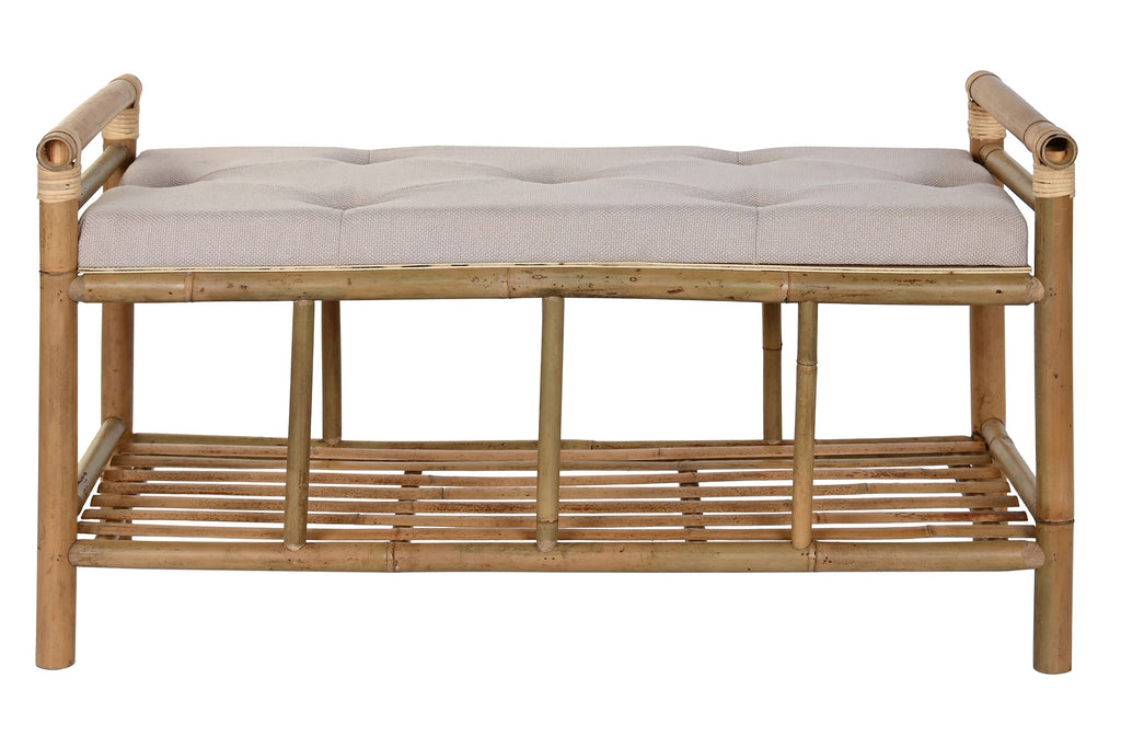 DESCALZADORA BAMBU ALGODON 100X44X54 NATURAL - Imagen 5