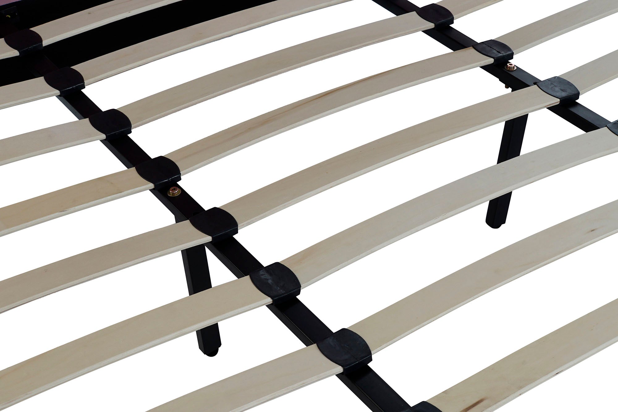 CAMA MADERA METAL 187X210X137 CAPITONE ROSA - Imagen 3