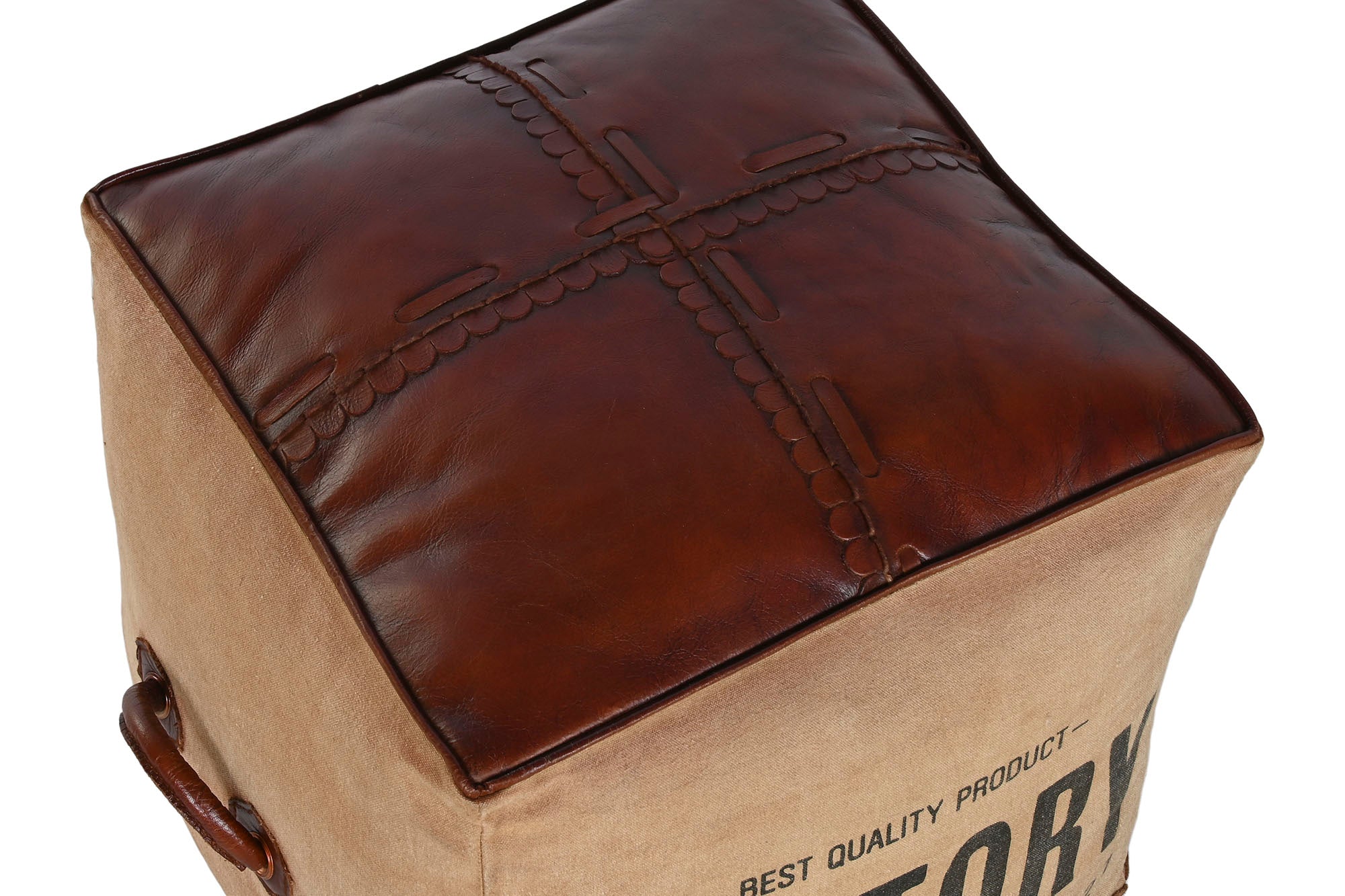 REPOSAPIES PIEL 46X40X40 REPOSAPIES PIEL POLIESTER - Imagen 3