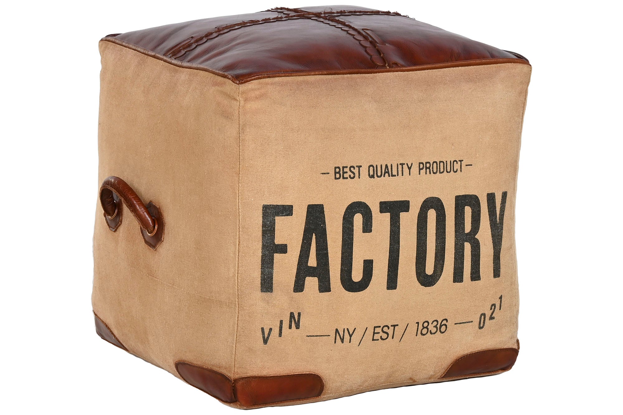 REPOSAPIES PIEL 46X40X40 REPOSAPIES PIEL POLIESTER - Imagen 1