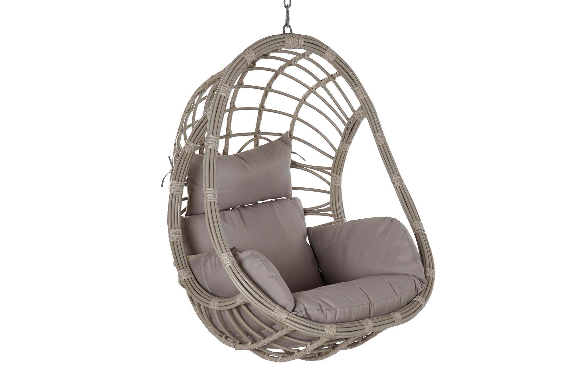 SILLON COLGANTE RATAN SINTETICO 90X70X110 120KG SI - Imagen 1