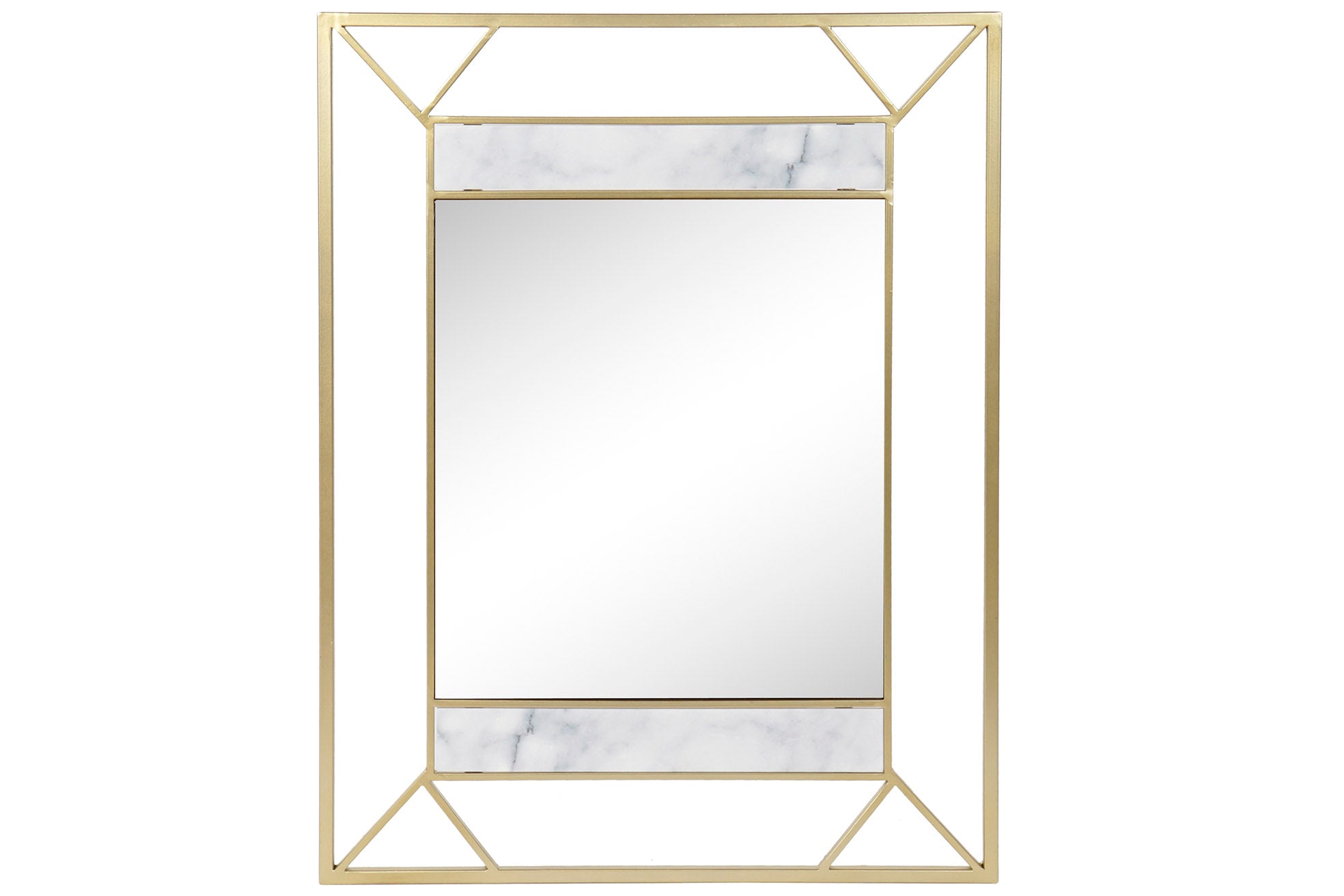 ESPEJO METAL MDF 60X1,5X80 DORADO - Imagen 1