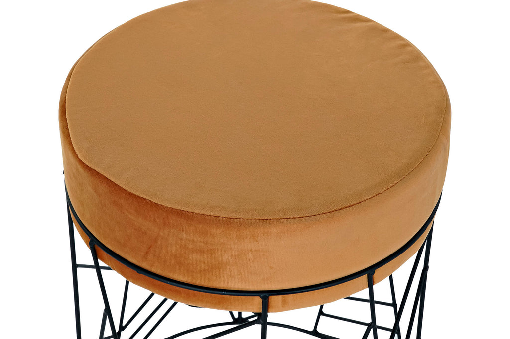 REPOSAPIES METAL POLIESTER 33X33X42 TERRACOTA - Imagen 2