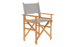 SILLA PINO POLIESTER 56X48X87 DIRECTOR GRIS - Imagen 1