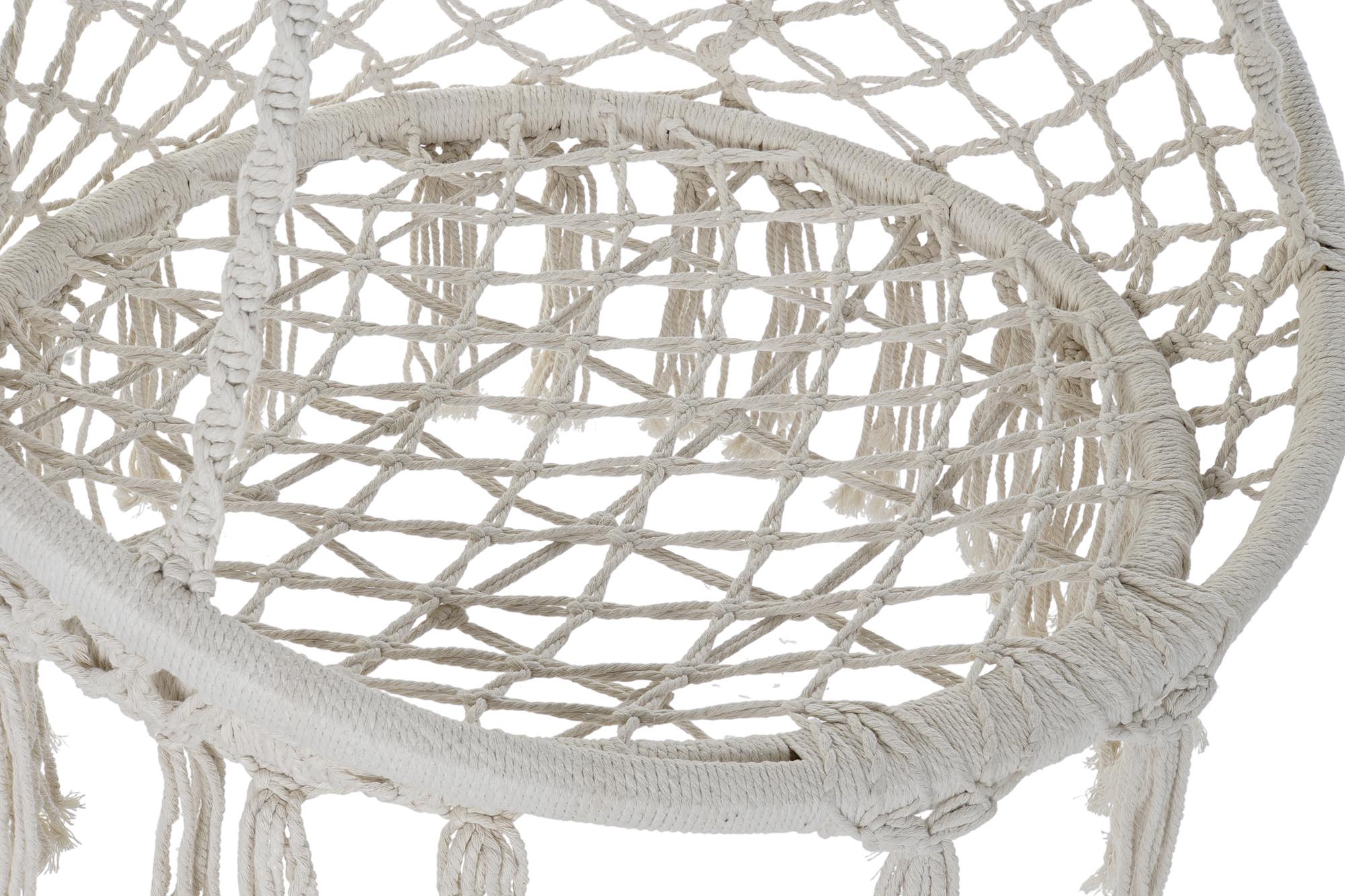 SILLA COLGANTE ALGODON ACERO 80X63X120 100KGS - Imagen 2