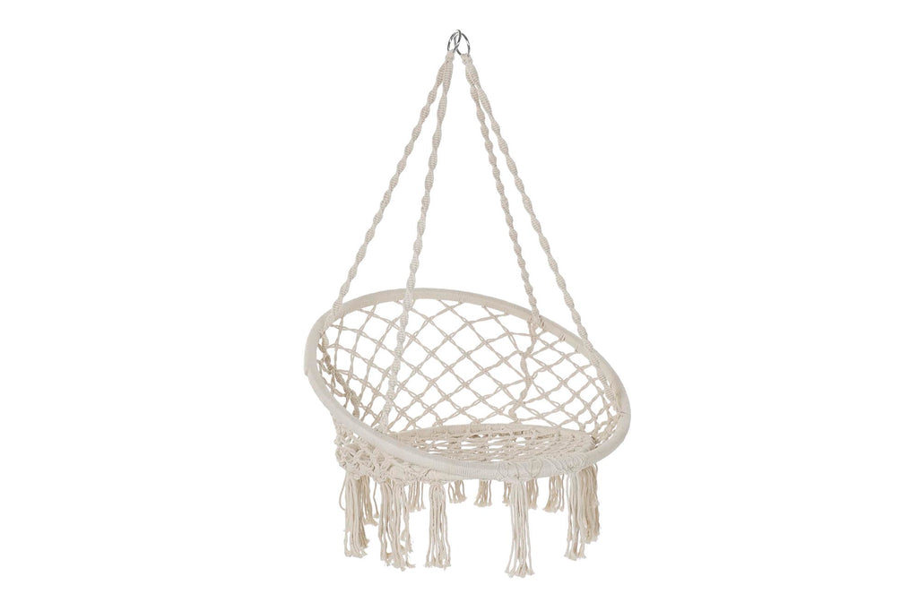 SILLA COLGANTE ALGODON ACERO 80X63X120 100KGS - Imagen 1