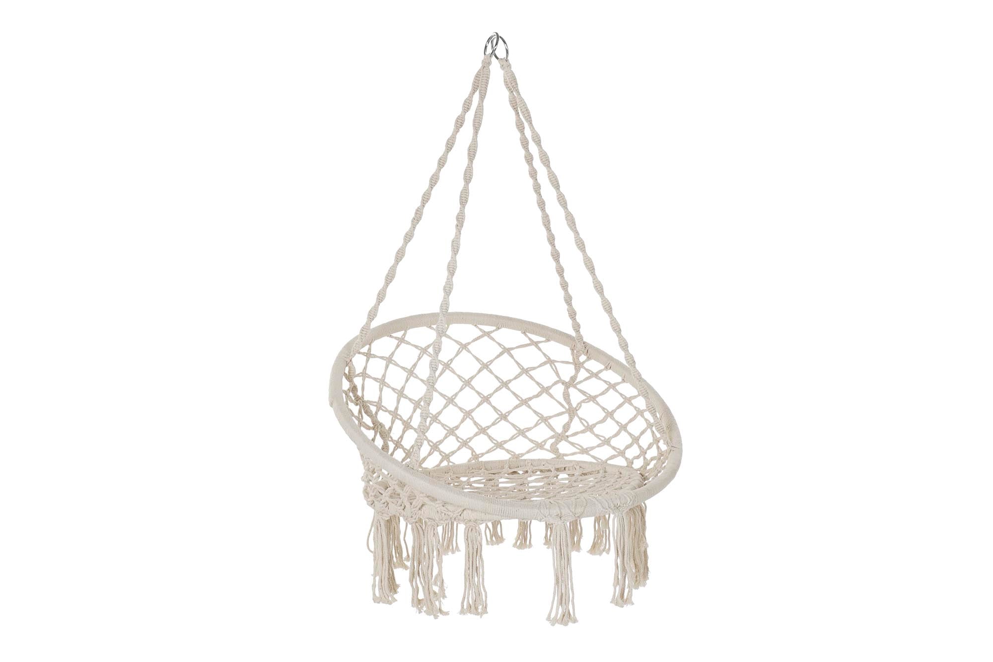 SILLA COLGANTE ALGODON ACERO 80X63X120 100KGS - Imagen 1