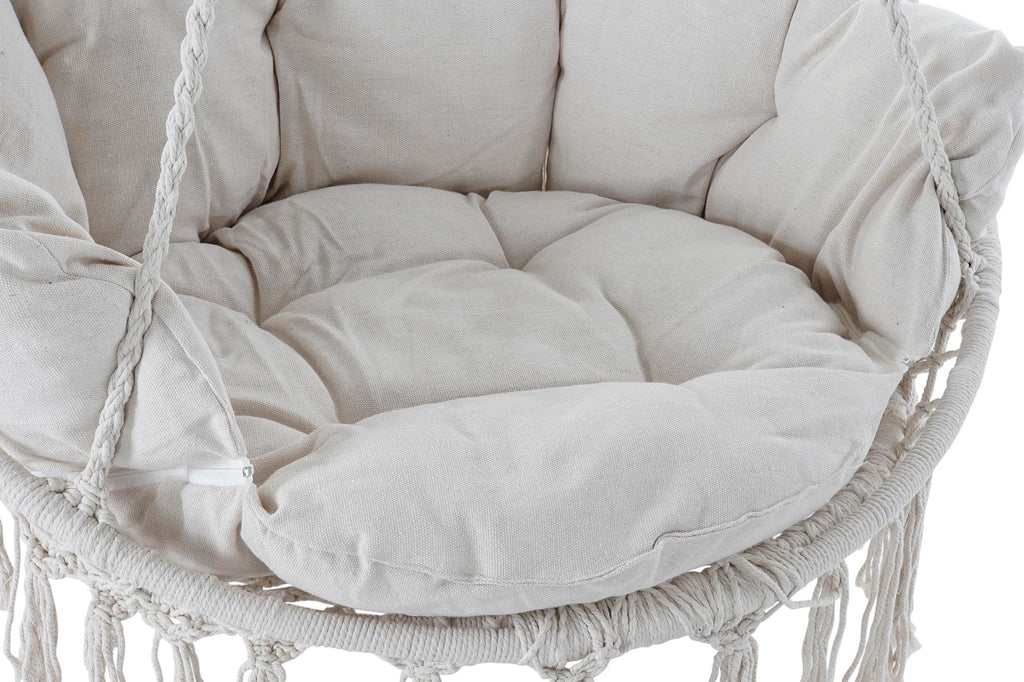 SILLA COLGANTE ALGODON 100X80X145 100KG, CON COJIN - Imagen 2