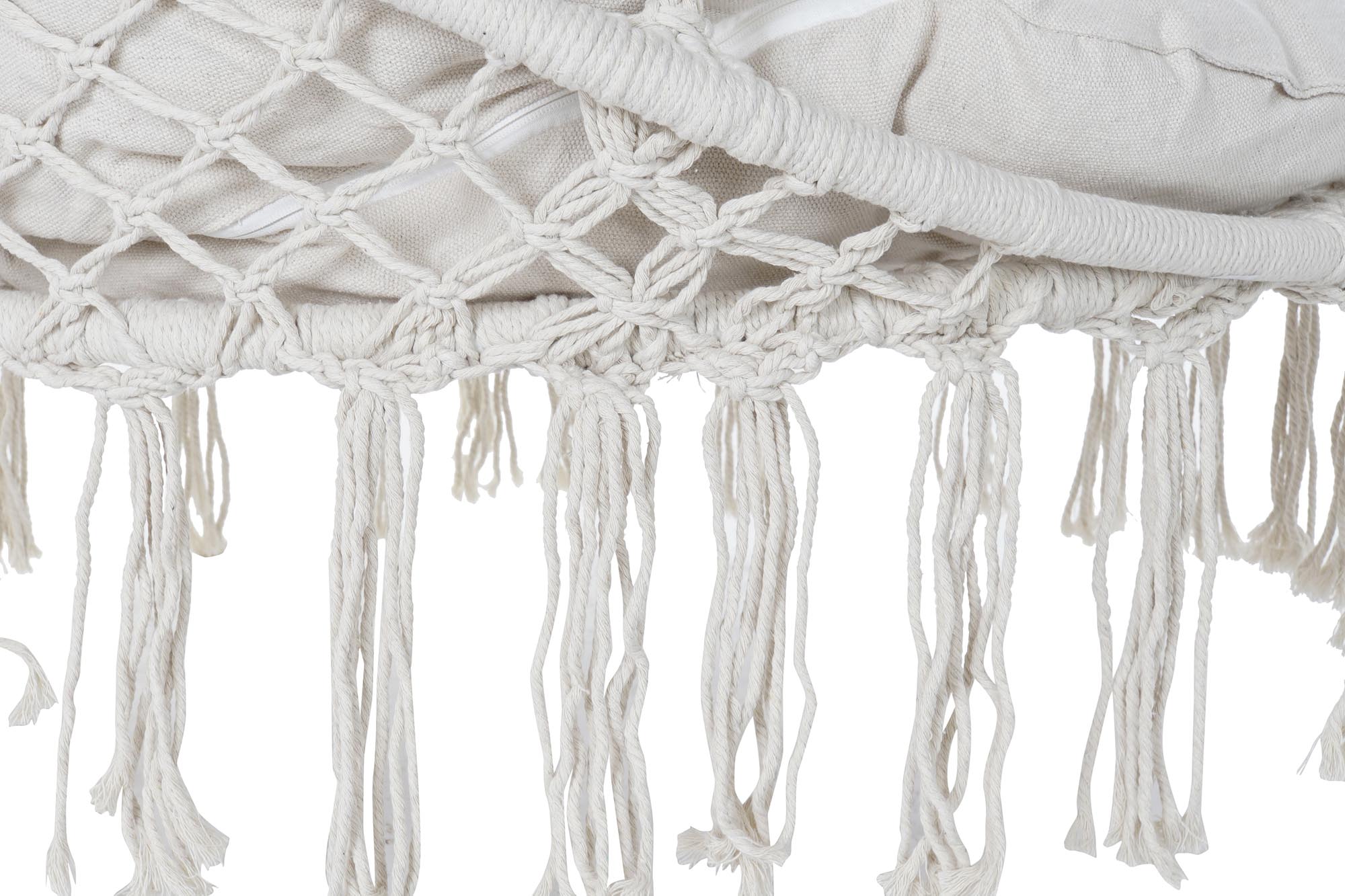 SILLA COLGANTE ALGODON 100X80X145 100KG, CON COJIN - Imagen 5