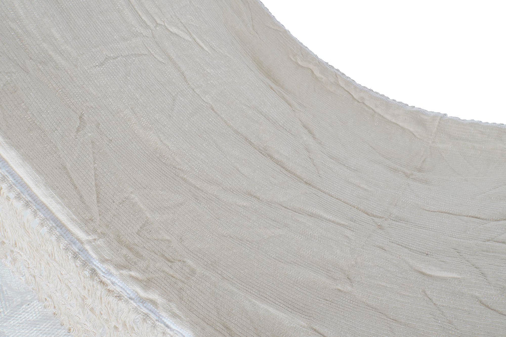 HAMACA ALGODON POLIESTER 200X90X0,5 160KG, BEIGE - Imagen 5