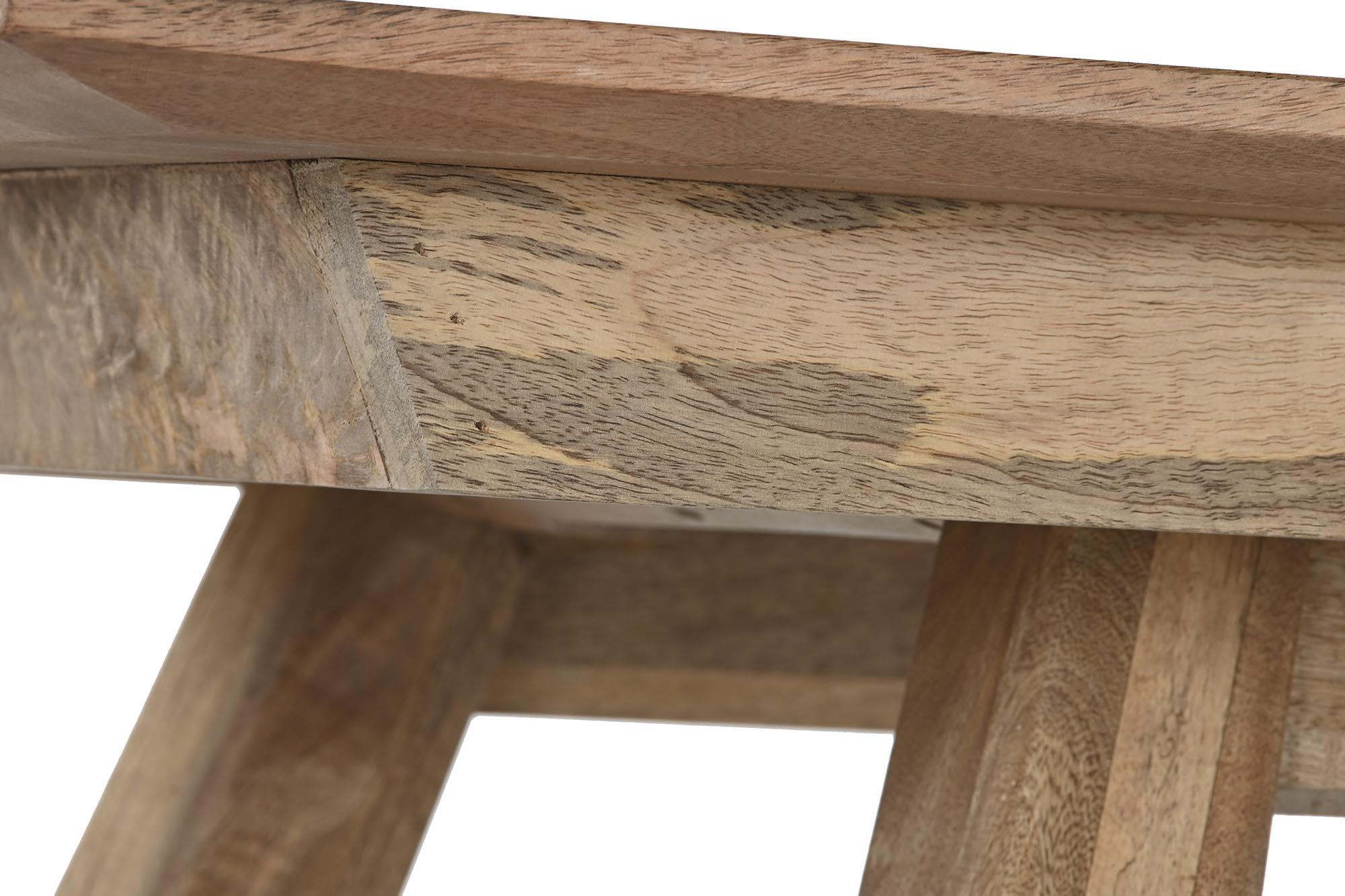 MESA COMEDOR MANGO 180X90X76 NATURAL - Imagen 4
