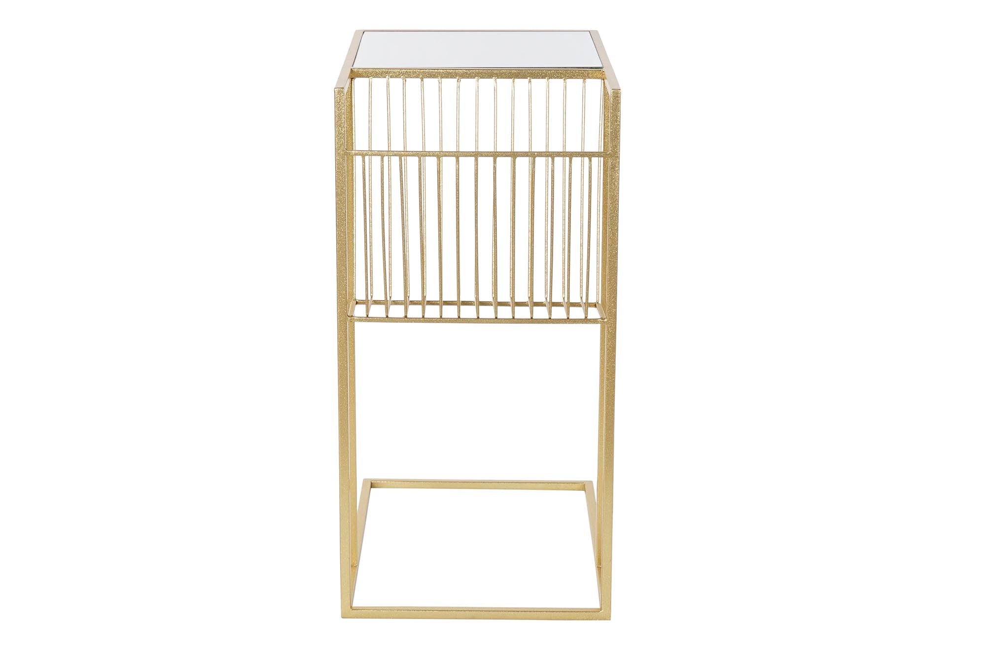 REVISTERO METAL ESPEJO 48X35X71 DORADO - Imagen 5