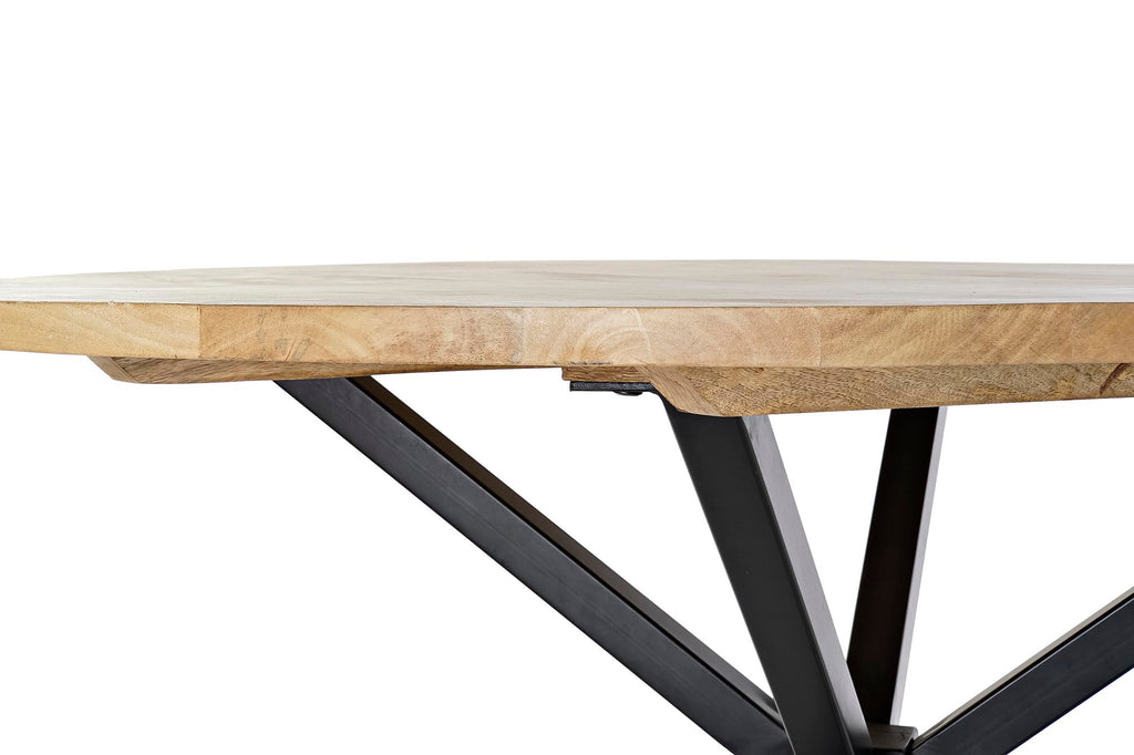 MESA REDONDA COMEDOR MANGO METAL 127X127X75 - Imagen 4