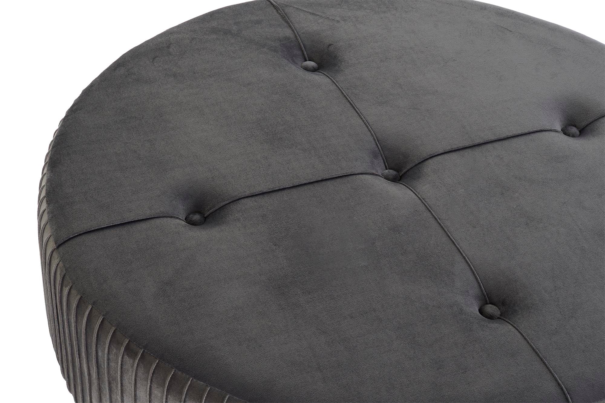 REPOSAPIES VELVET MADERA 80X80X38 TERCIOPELO - Imagen 3