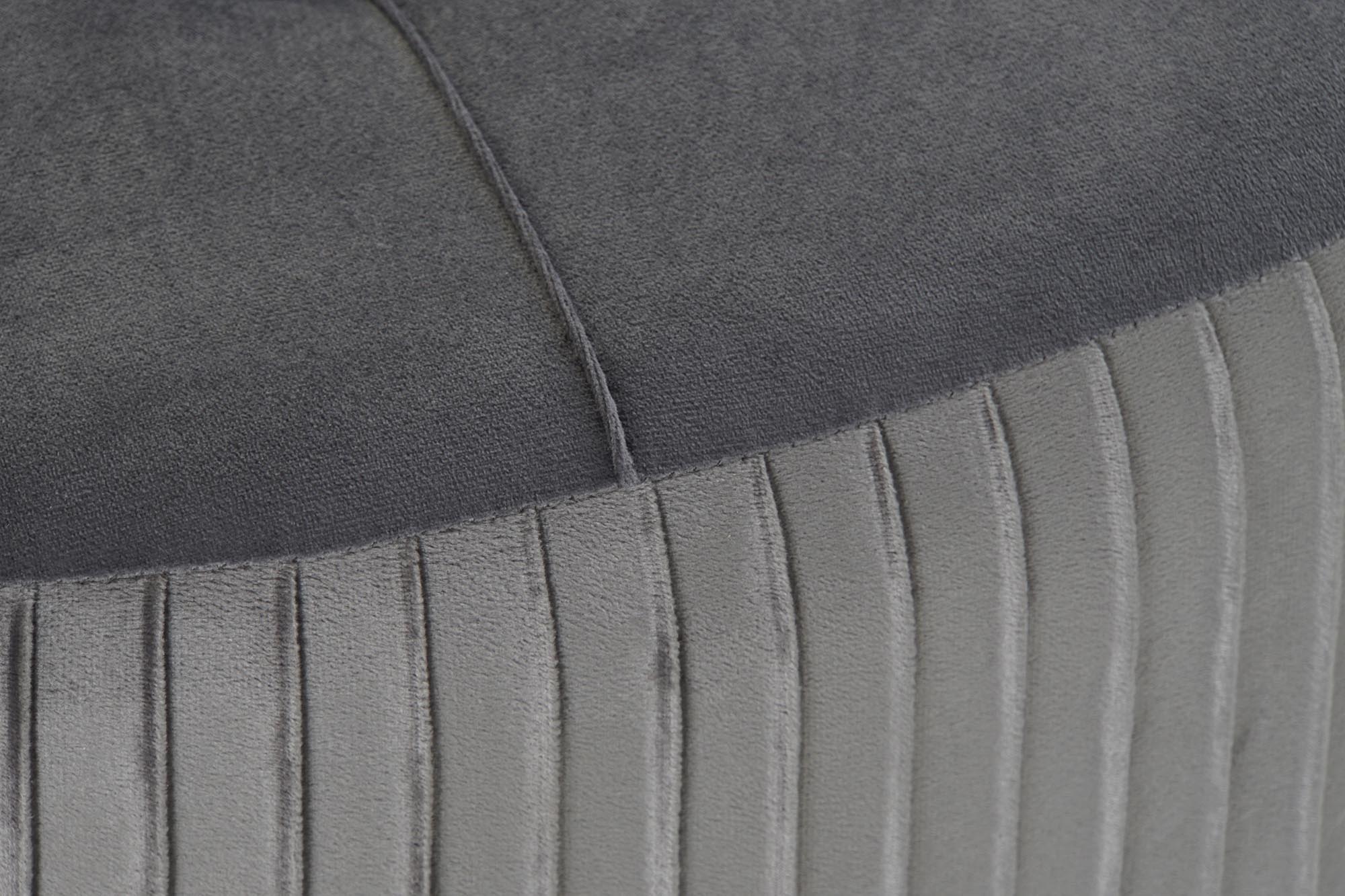 REPOSAPIES VELVET MADERA 80X80X38 TERCIOPELO - Imagen 2