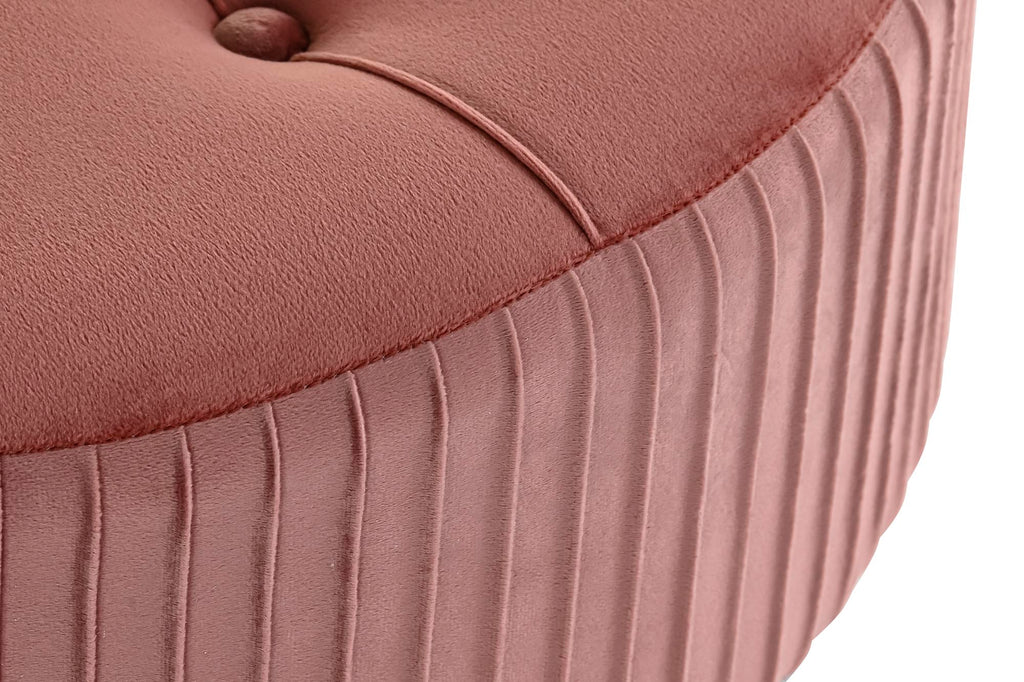 REPOSAPIES VELVET MADERA 61X61X38 TERCIOPELO - Imagen 4