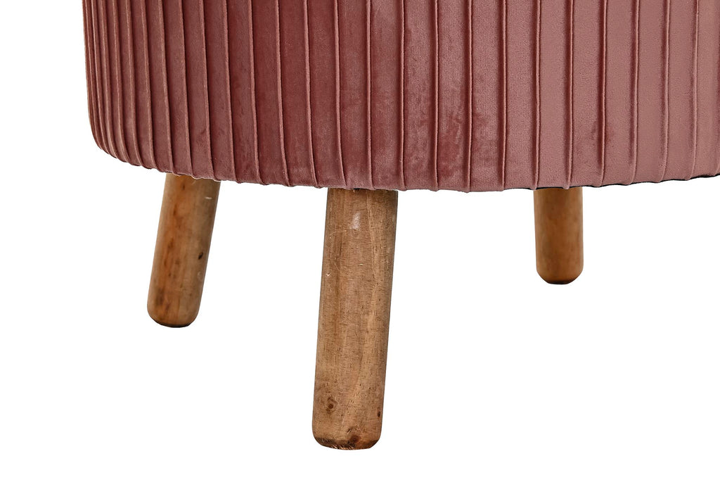 REPOSAPIES VELVET MADERA 61X61X38 TERCIOPELO - Imagen 3