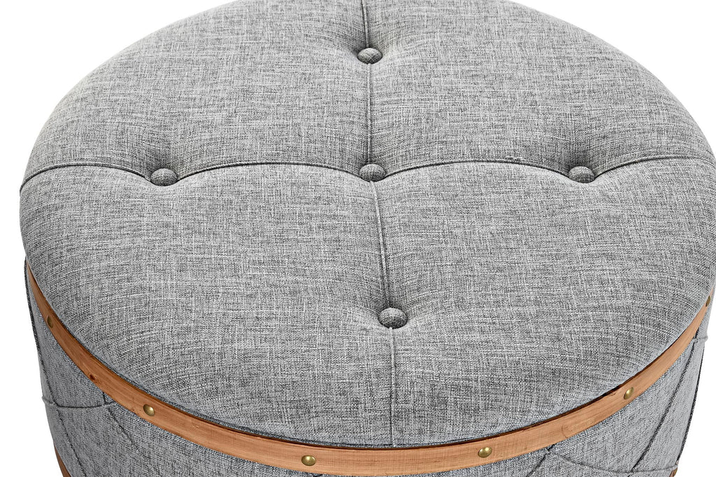 DESCALZADORA SET 2 POLIESTER MADERA 80X80X43 - Imagen 1