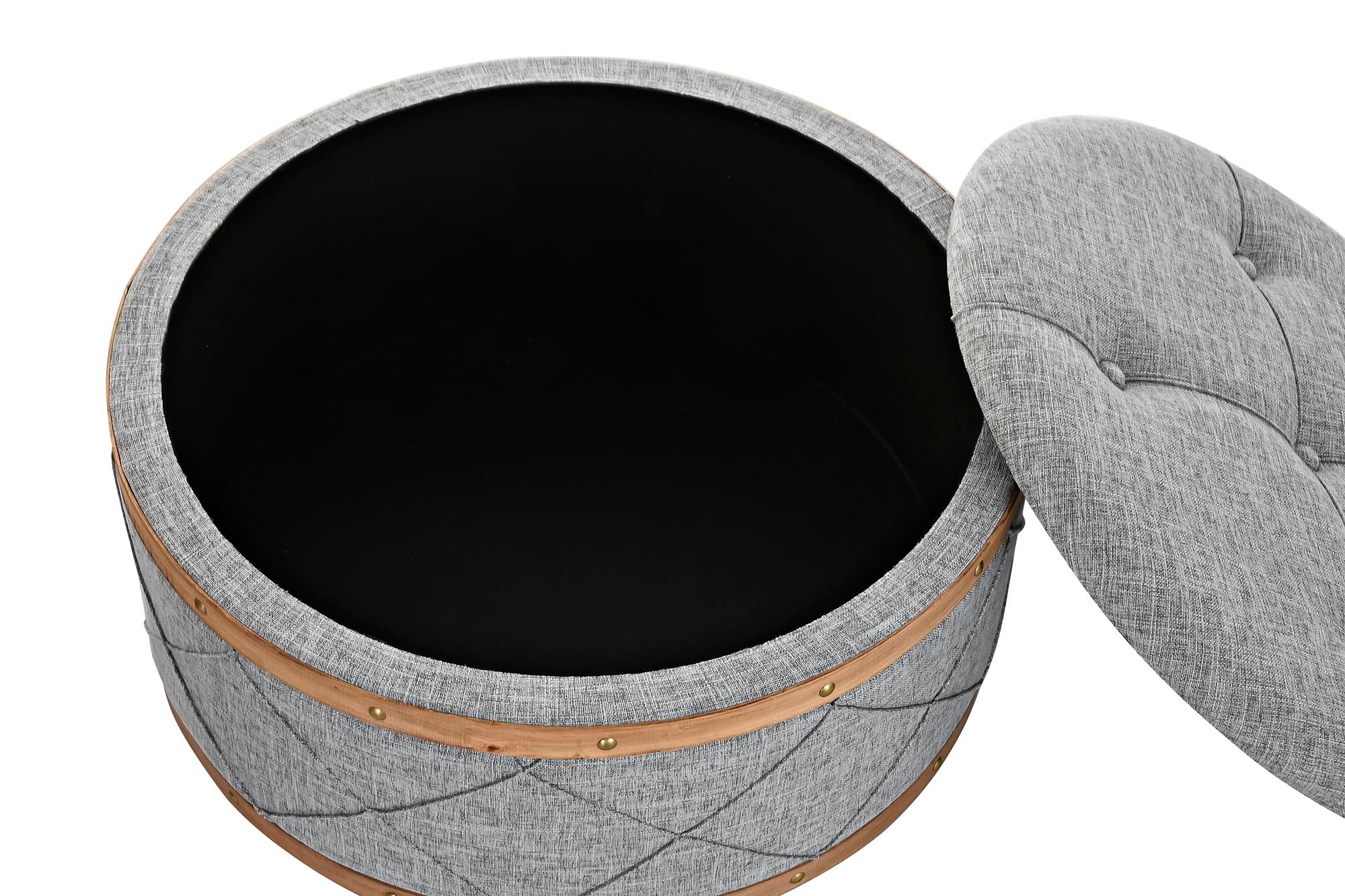 DESCALZADORA SET 2 POLIESTER MADERA 80X80X43 - Imagen 3