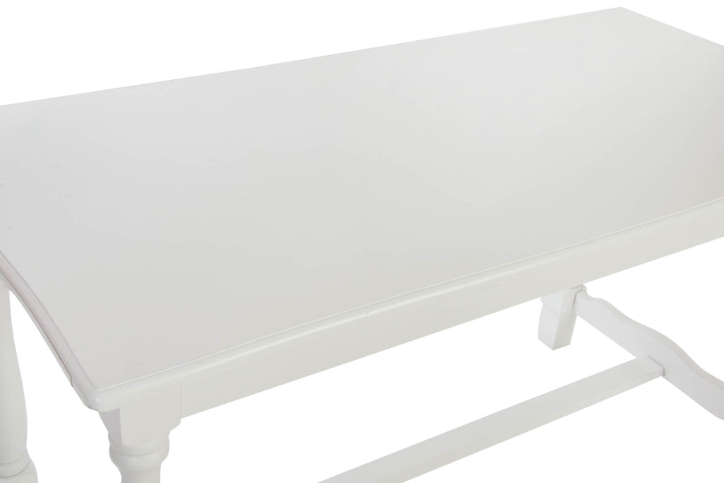 MESA COMEDOR MADERA 180X90X80 BLANCO - Imagen 2