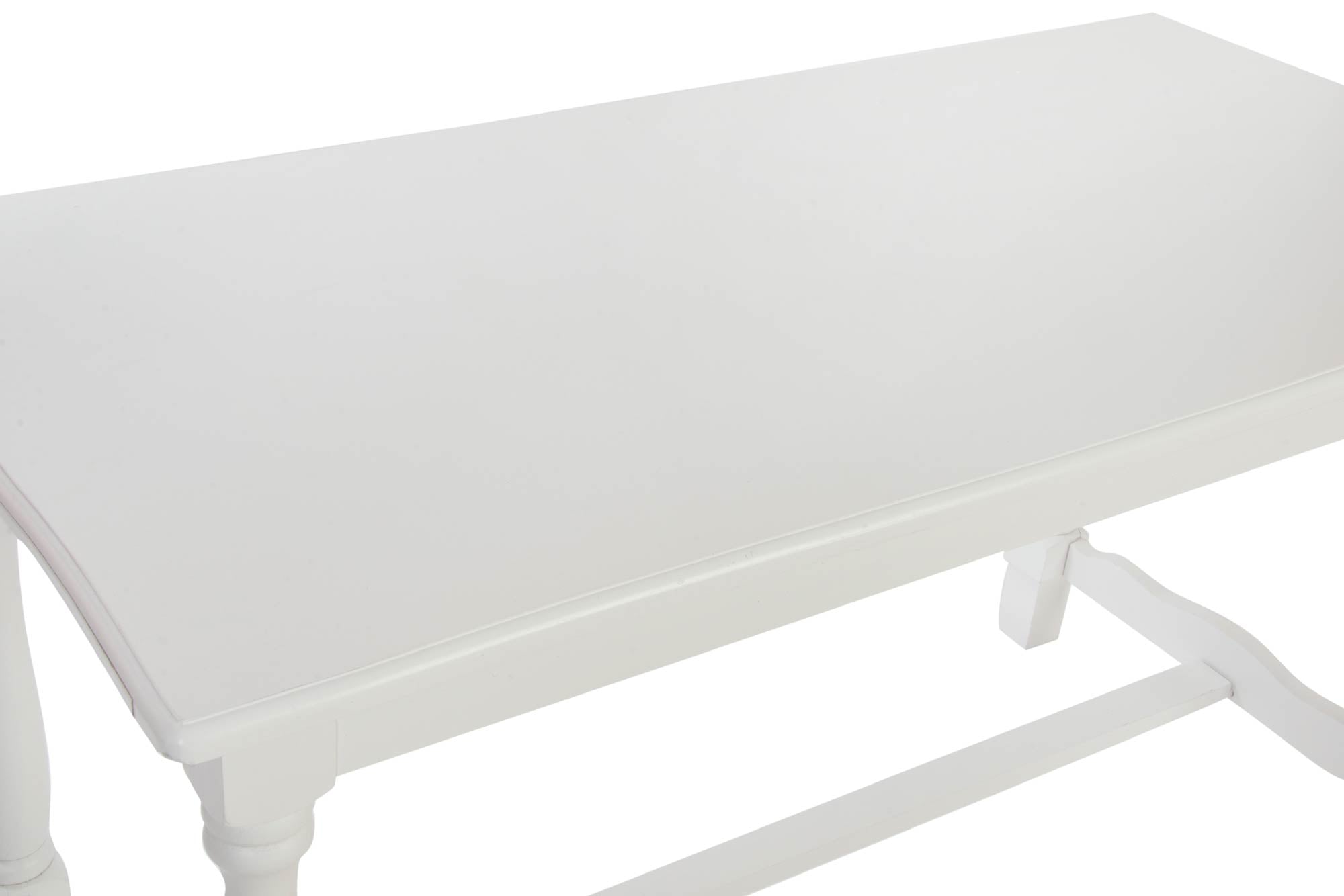 MESA COMEDOR MADERA 180X90X80 BLANCO - Imagen 2