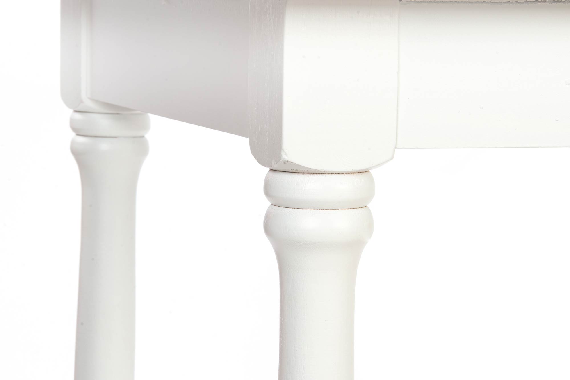 MESA COMEDOR MADERA 180X90X80 BLANCO - Imagen 3