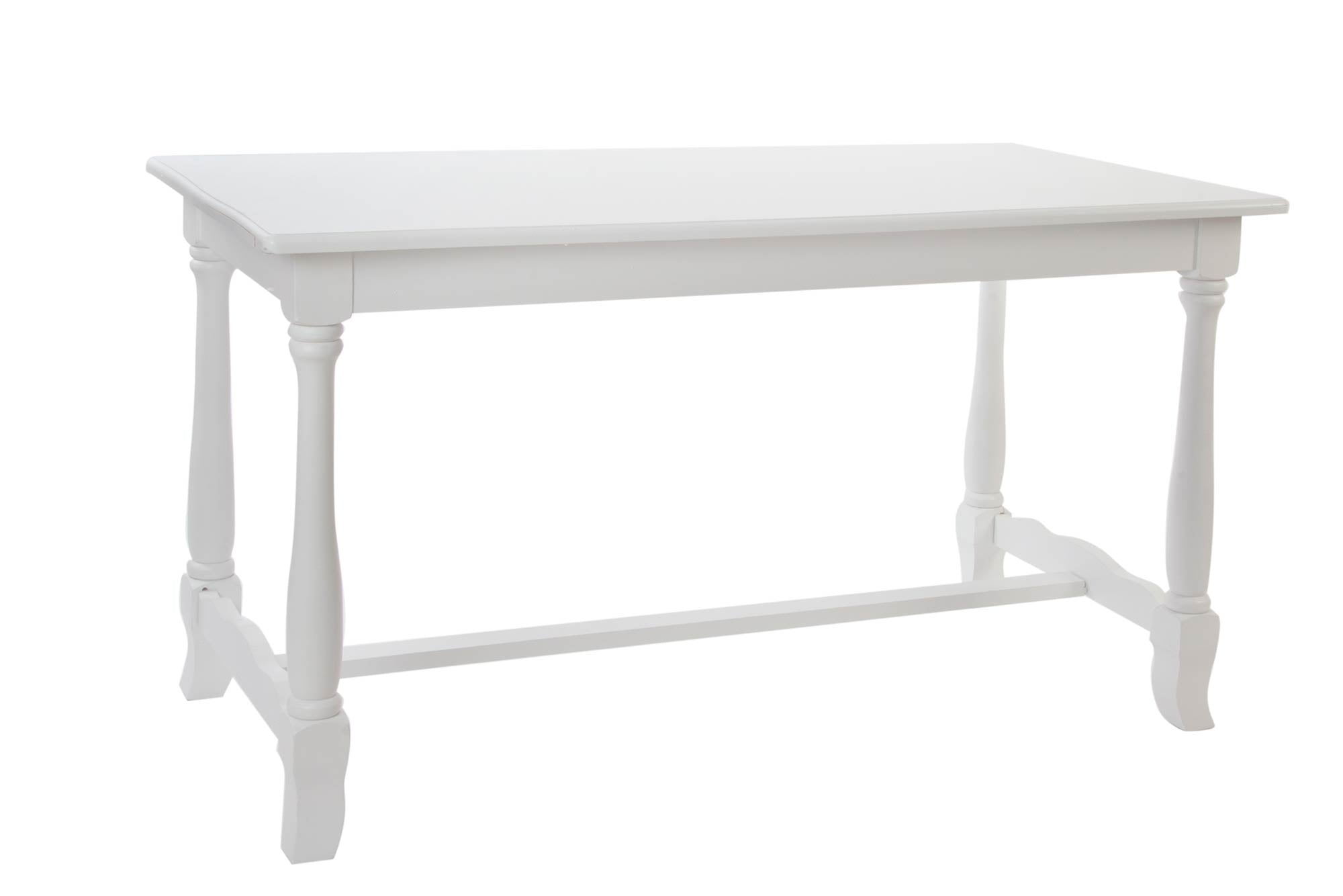 MESA COMEDOR MADERA 180X90X80 BLANCO - Imagen 1