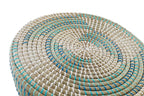 REPOSAPIES RATAN SEAGRASS 41X41X42 TURQUESA - Imagen 3