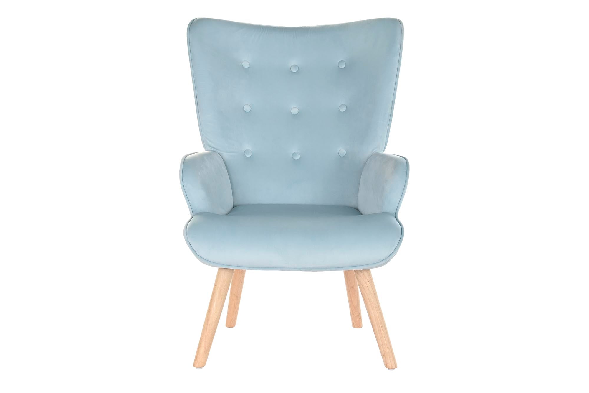 BUTACA POLIESTER MADERA 67X75X96 TERCIOPELO - Imagen 6