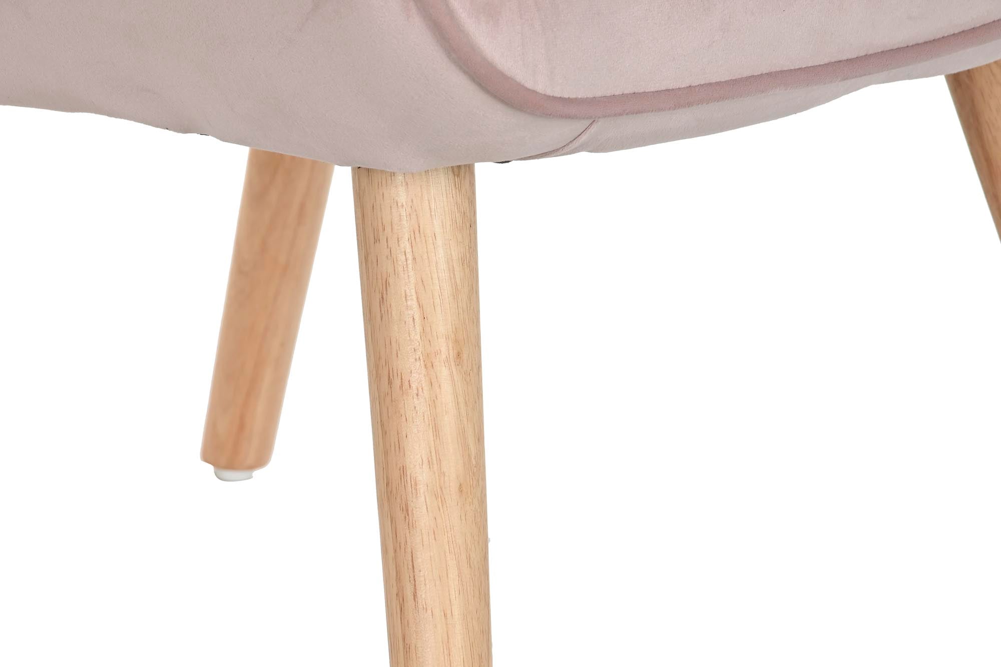 BUTACA POLIESTER MADERA 75X69X96 ROSA - Imagen 4