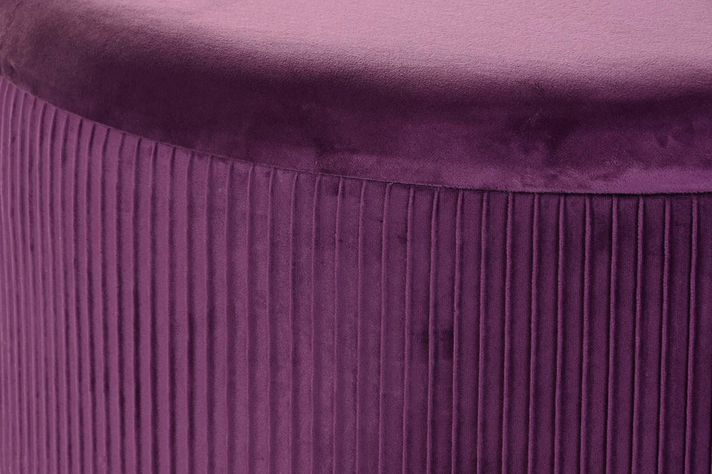 REPOSAPIES SET 2 POLIESTER MDF 70X70X28 TERCIOPELO - Imagen 3