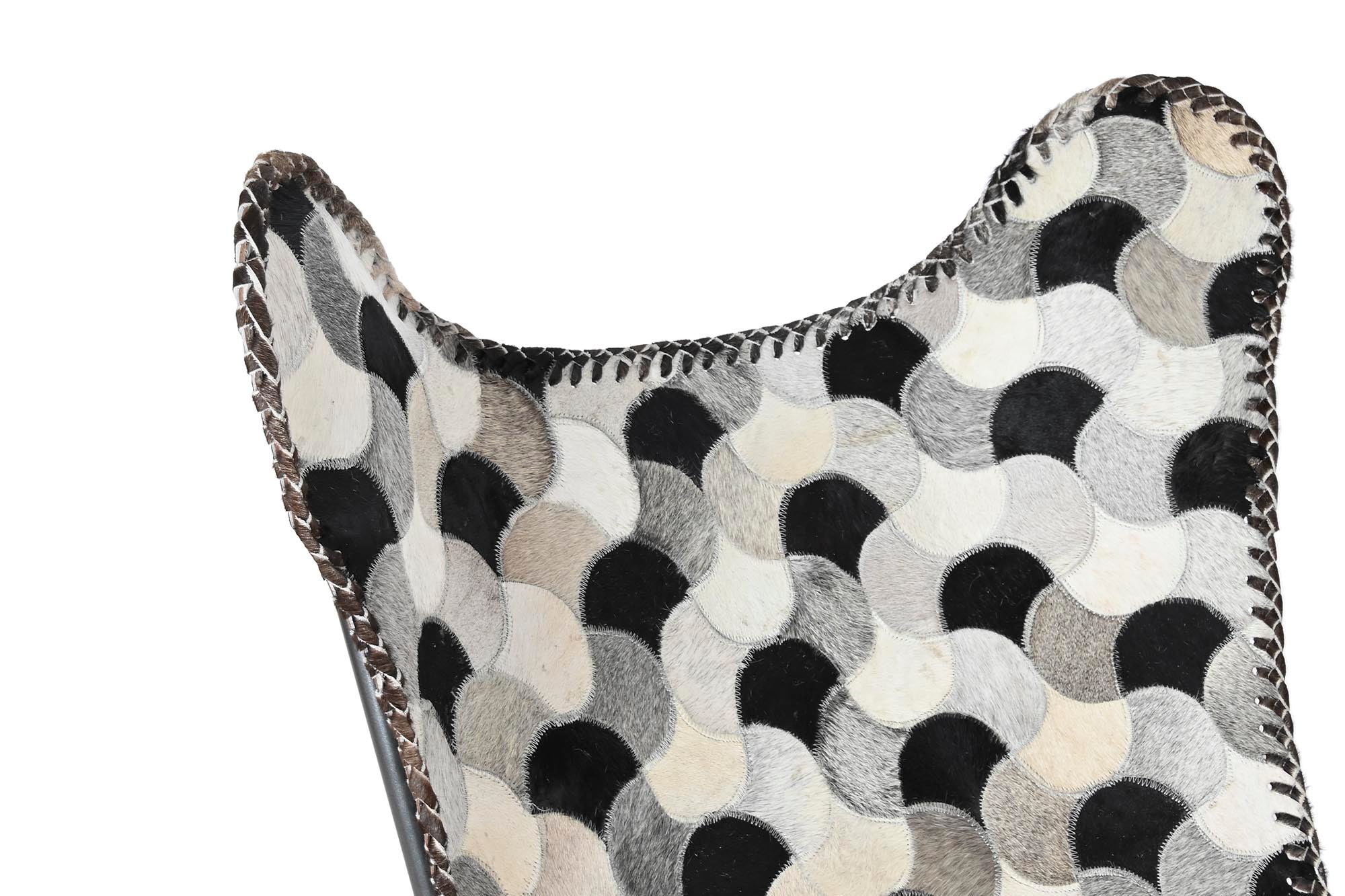 SILLON PIEL HIERRO 70X70X90 ROMBOS MARRON - Imagen 3