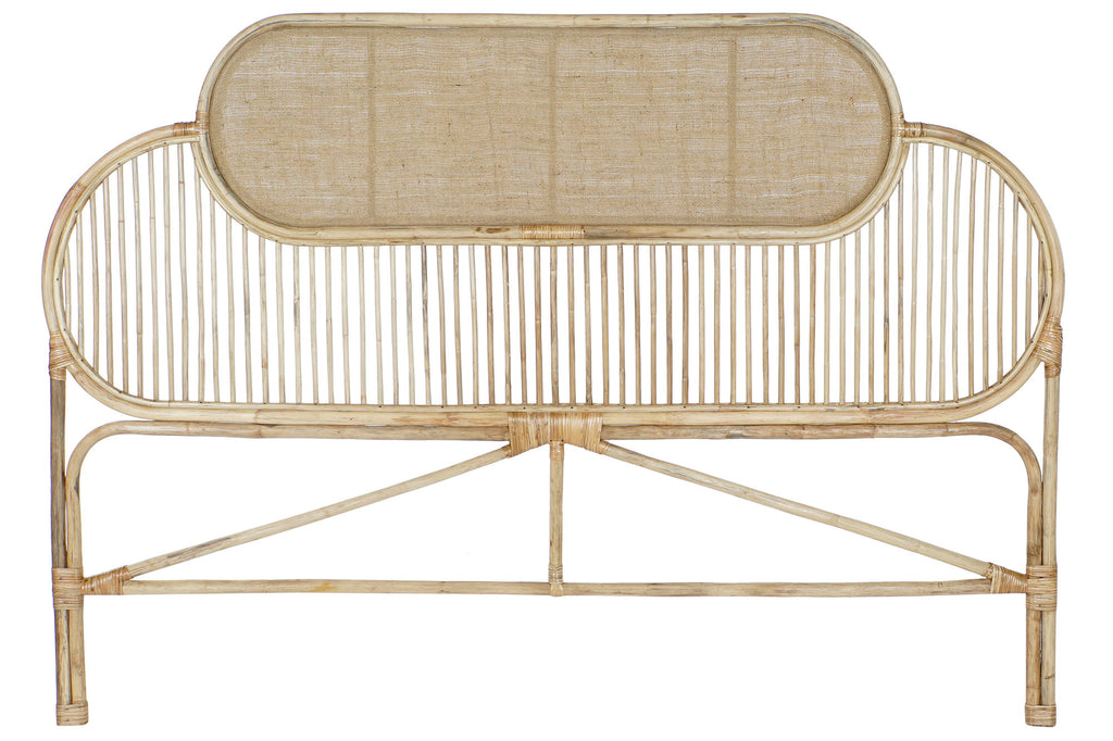 CABECERO CAMA RATAN 180X4X128 PARA CAMA DE 150-180 - Imagen 1