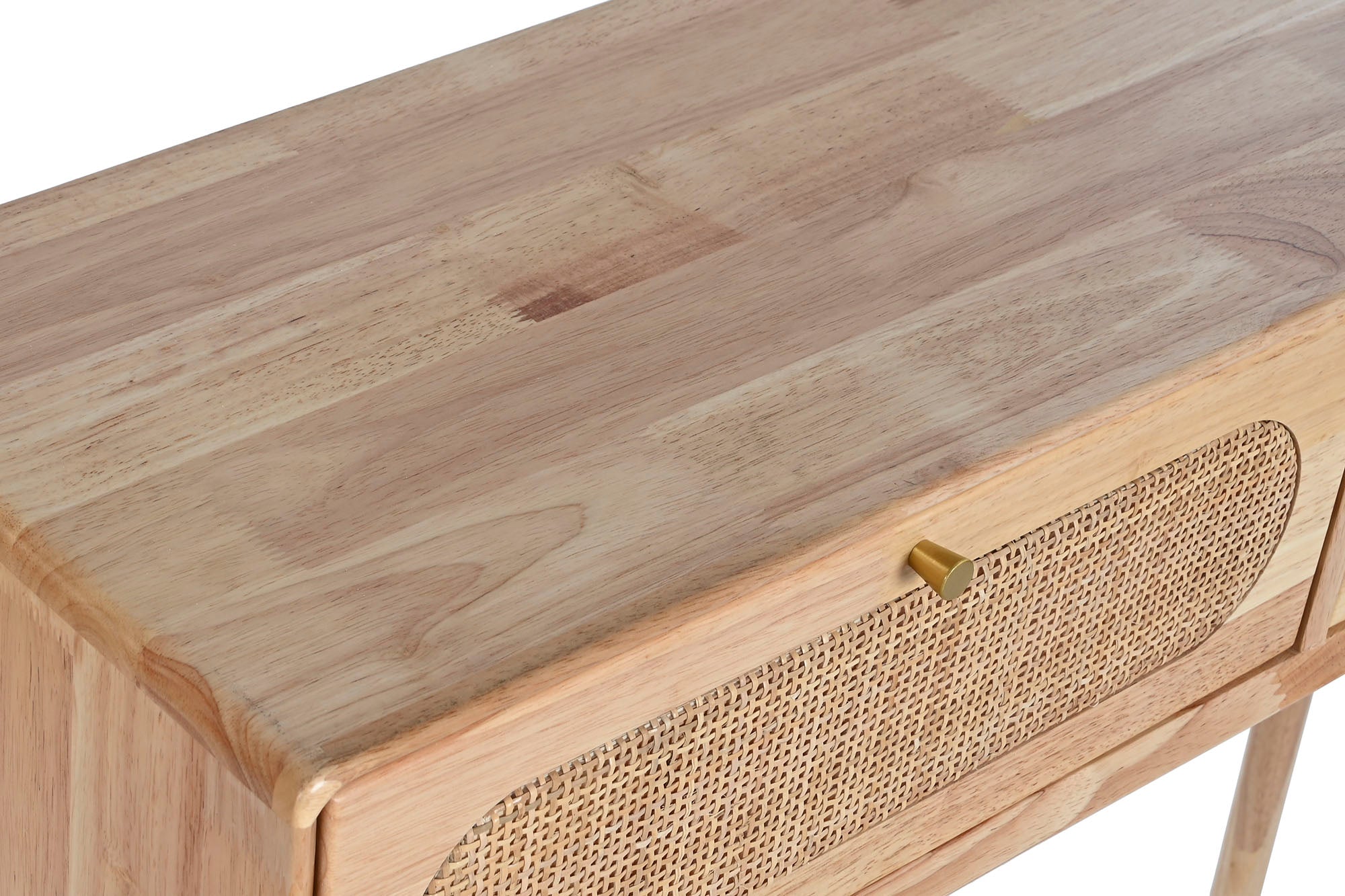 CONSOLA RUBBERWOOD RATAN 100X30X78 NATURAL - Imagen 2
