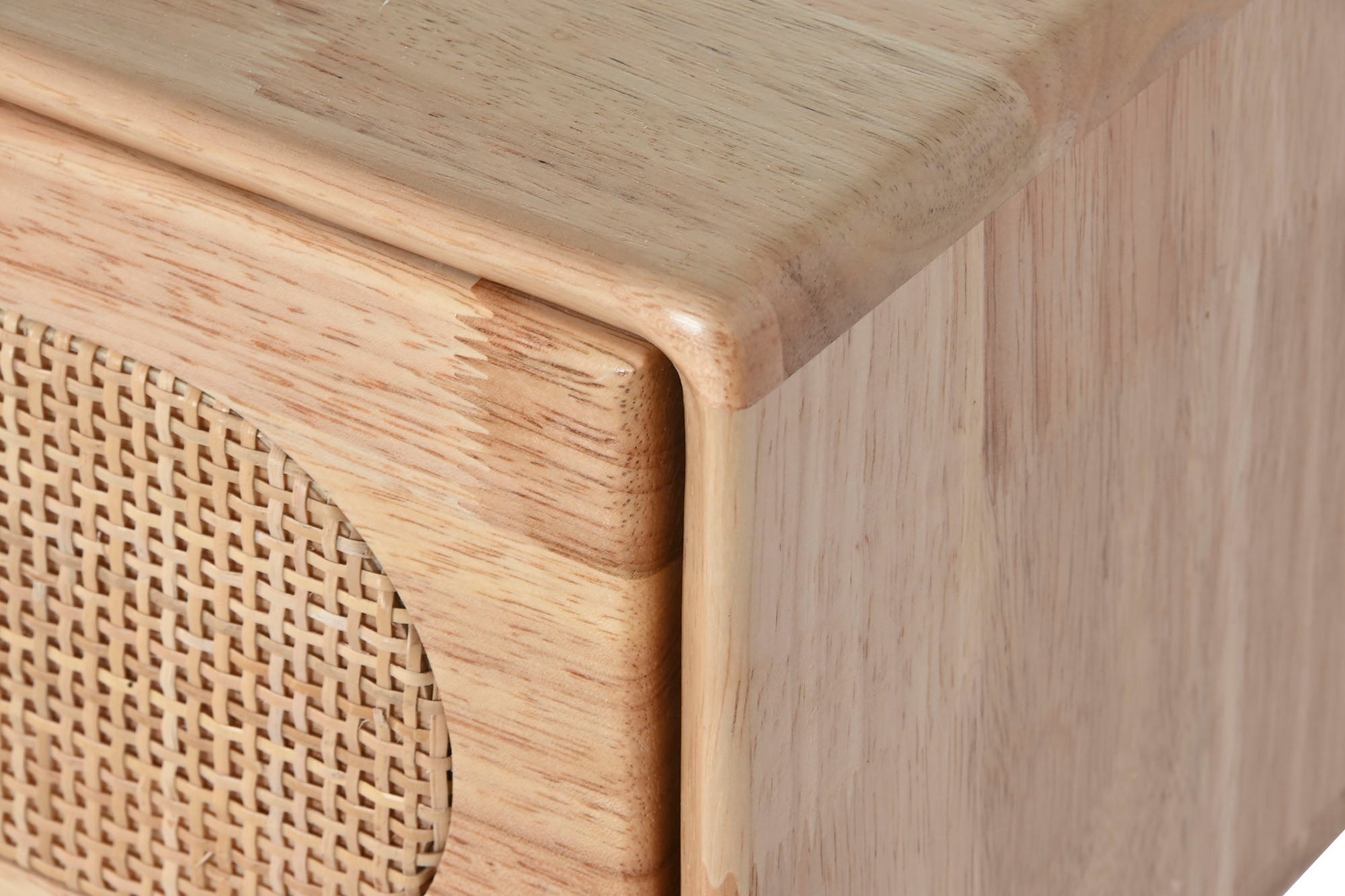 CONSOLA RUBBERWOOD RATAN 100X30X78 NATURAL - Imagen 3