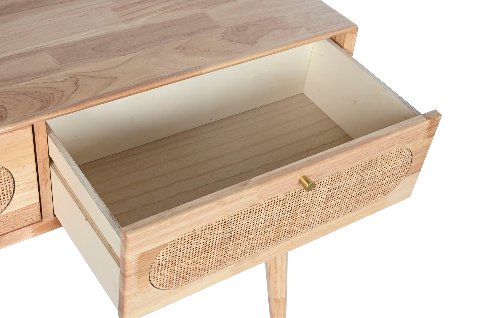 CONSOLA RUBBERWOOD RATAN 100X30X78 NATURAL - Imagen 4