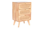 CAJONERA RUBBERWOOD RATAN 40X30X63 NATURAL - Imagen 1