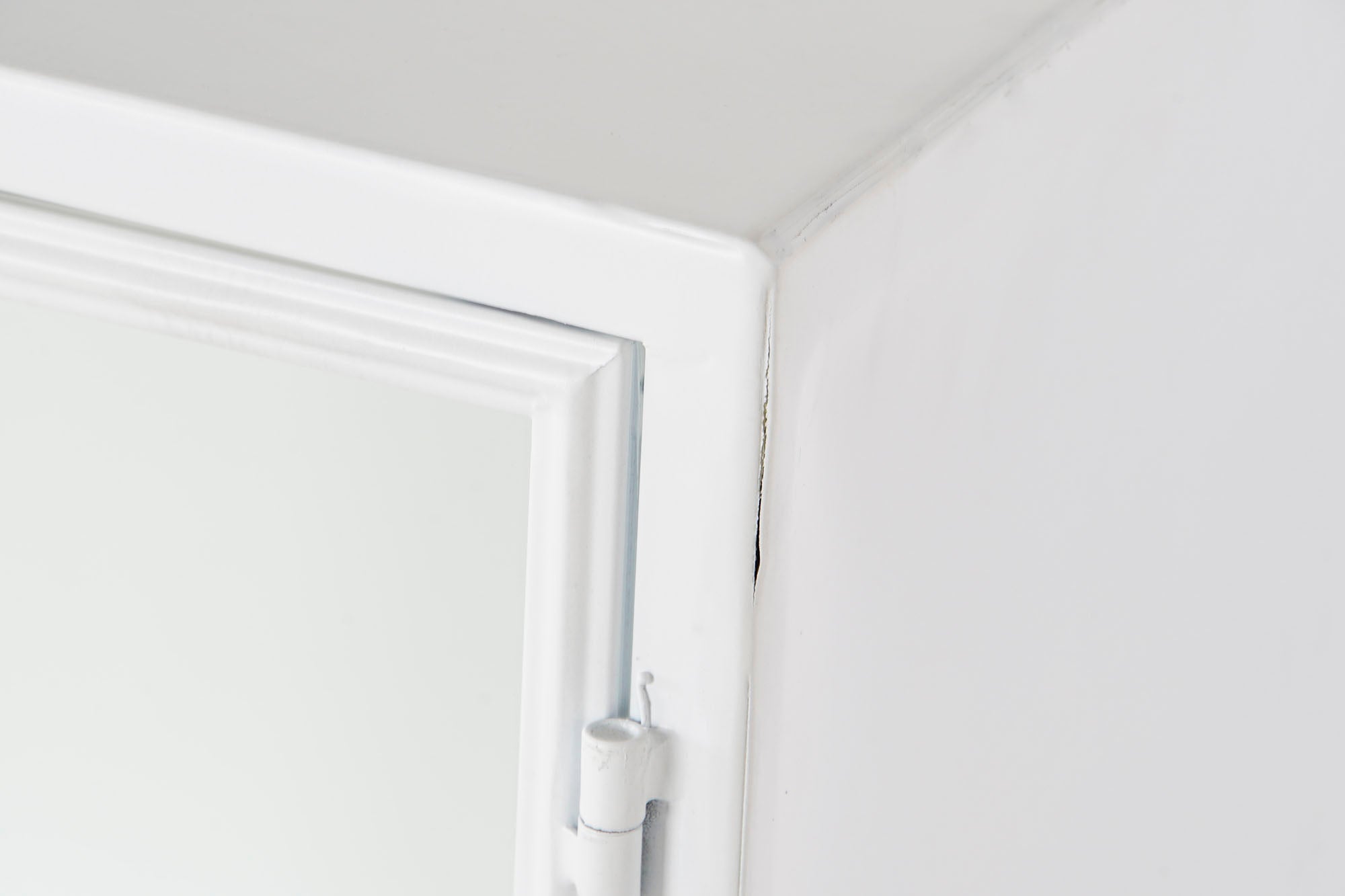 CONSOLA METAL CRISTAL 120X35X80 17,1 KG BLANCO - Imagen 3