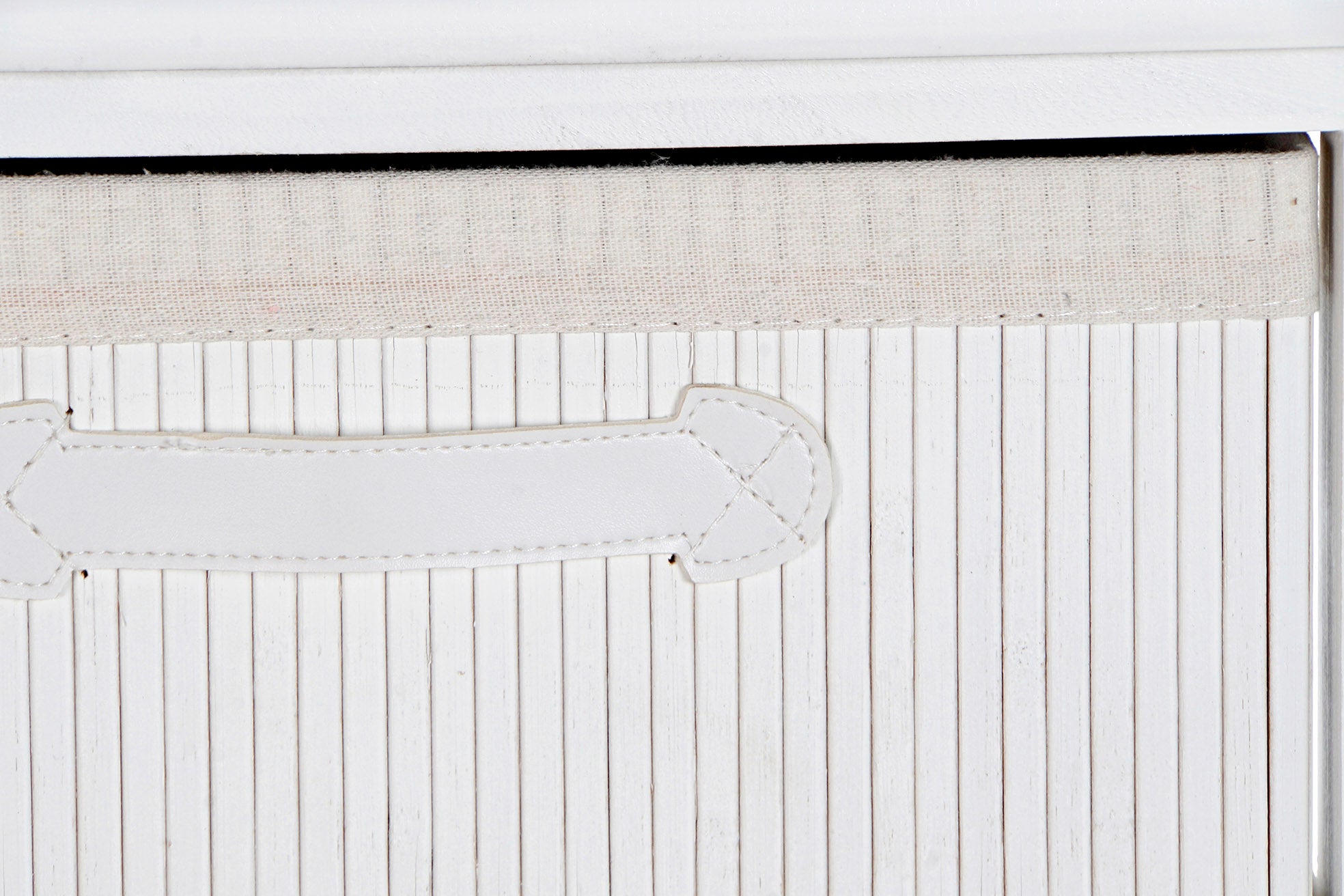 CAJONERA BAMBU PAULOWNIA 42X32X63 BLANCO - Imagen 5