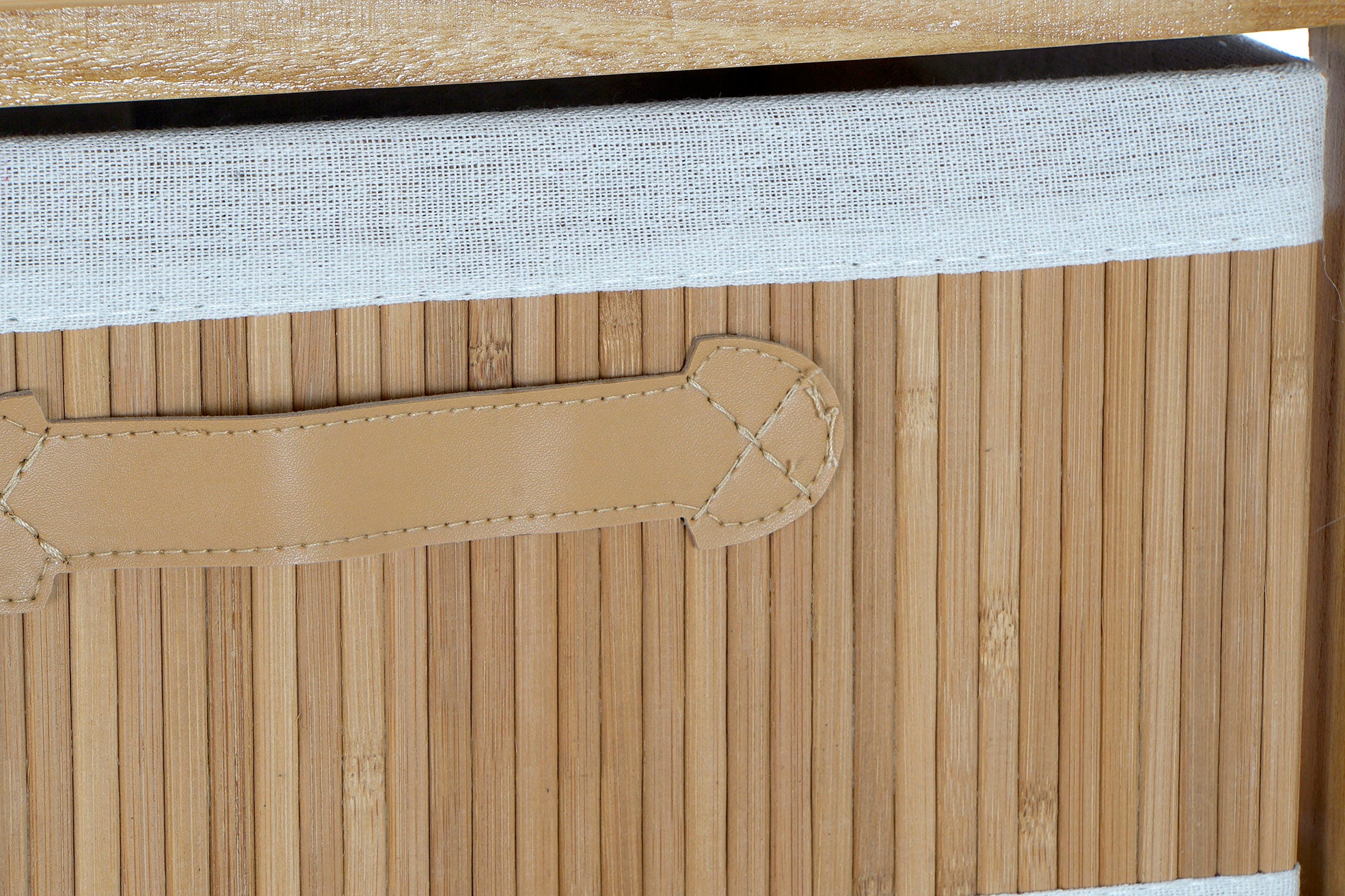 CAJONERA BAMBU PAULOWNIA 42X32X98 NATURAL - Imagen 4