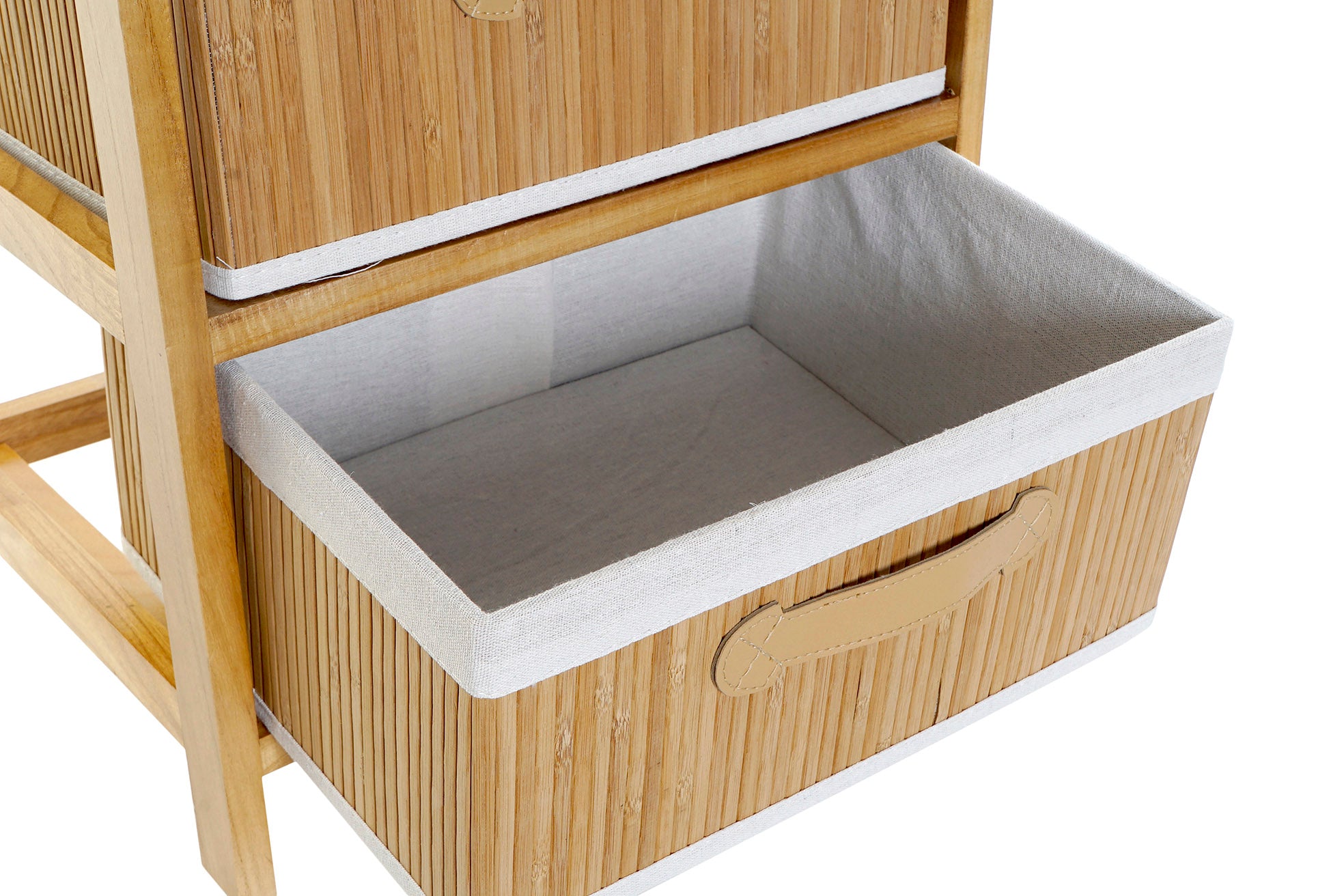 CAJONERA BAMBU PAULOWNIA 42X32X45 NATURAL - Imagen 3