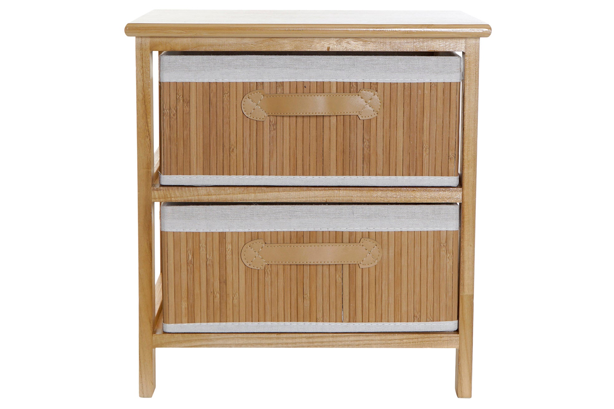 CAJONERA BAMBU PAULOWNIA 42X32X45 NATURAL - Imagen 4