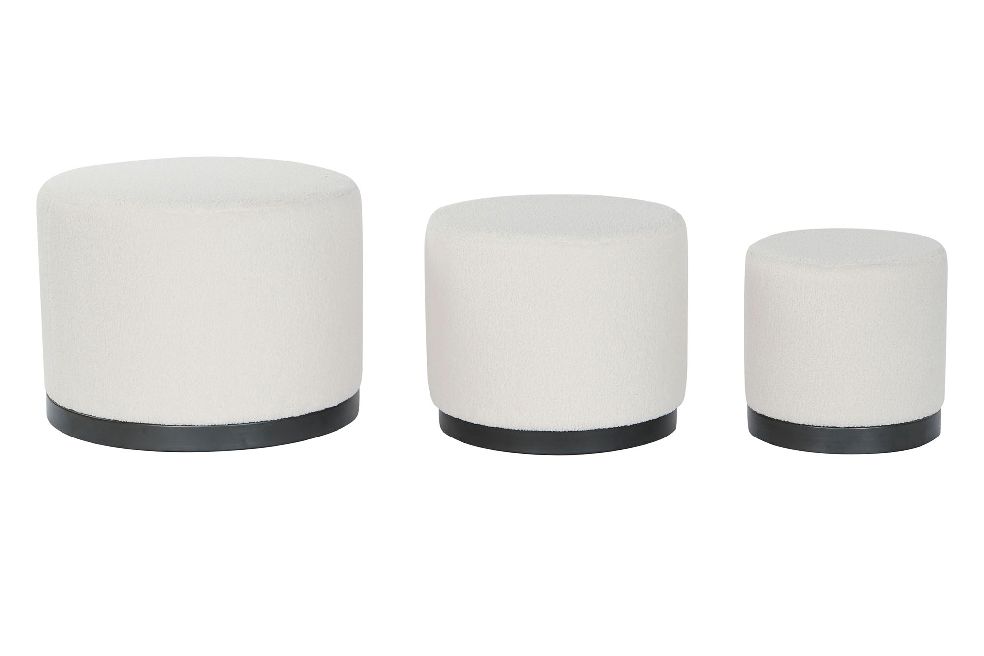 REPOSAPIES SET 3 POLIESTER MDF 60X60X45 BORREGUITO - Imagen 1