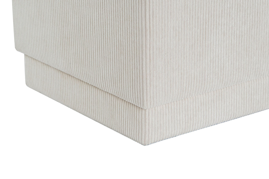 DESCALZADORA POLIESTER MDF 100X40X40 BEIGE - Imagen 4