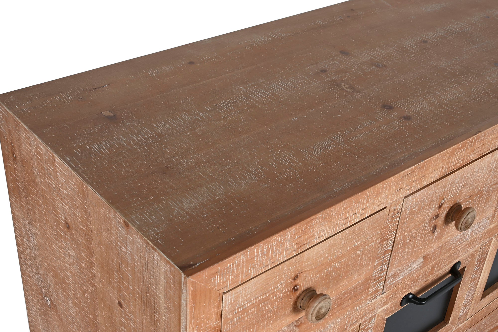 CAJONERA ABETO METAL 110X40X92,5 16CAJ, NATURAL - Imagen 2